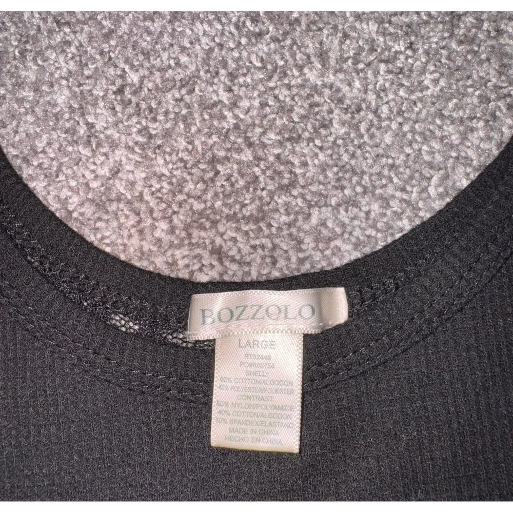 Bozzolo‎ Black Cropped Half-Sleeved Top